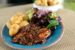 Grilled Bruschetta Chicken Skewers