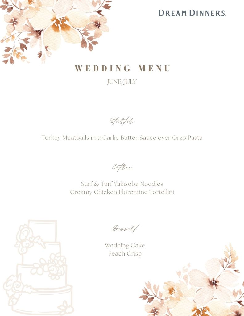 wedding catering menu ideas