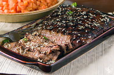 SESAME MARINATED FLANK STEAK