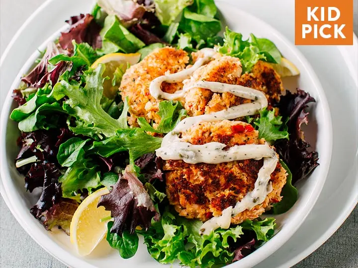Crispy Salmon Cakes with Tangy Tartar Sauce