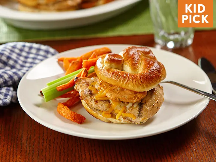 Charhouse Chicken Sandwich with Sweet Potatoe Fries