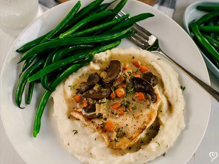 Countryside Chicken Fricassee with Egg Noodles