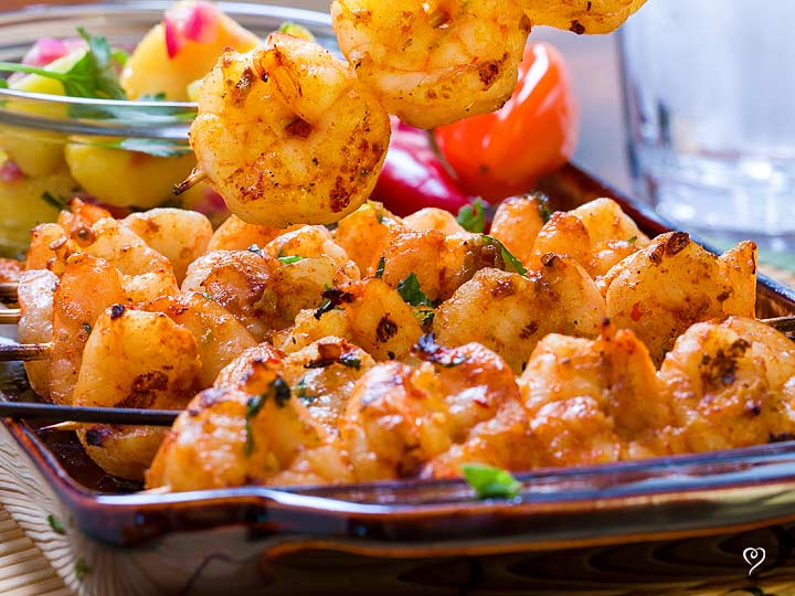 Chipotle Shrimp with Mango Salsa and Jasmine Rice
