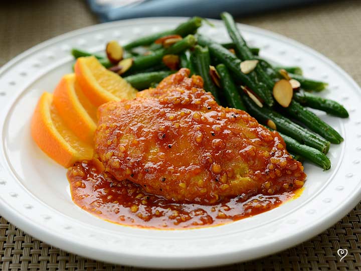 Chicken with Honey, Garlic & Orange with Roasted Broccoli