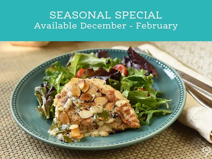 Chateau Chicken with Almond Butter Sauce and Orzo