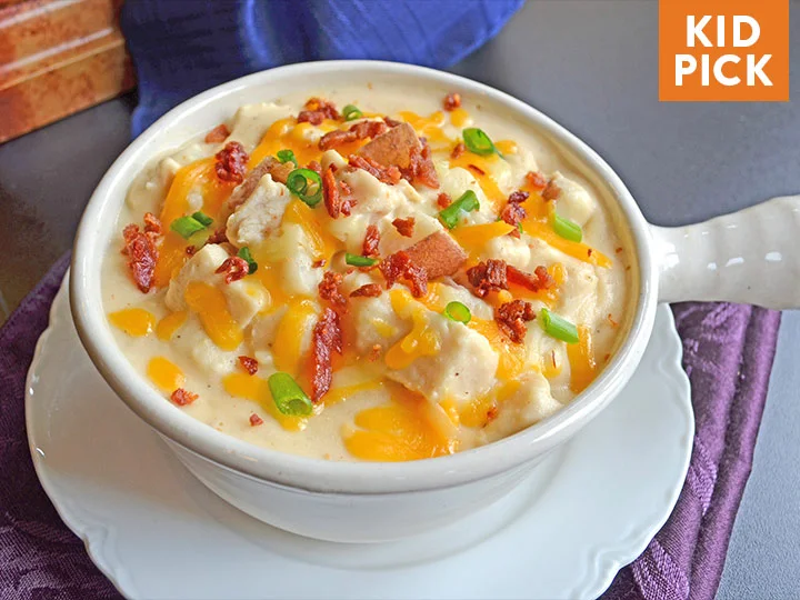 Fully Loaded Chicken & Potato Soup
