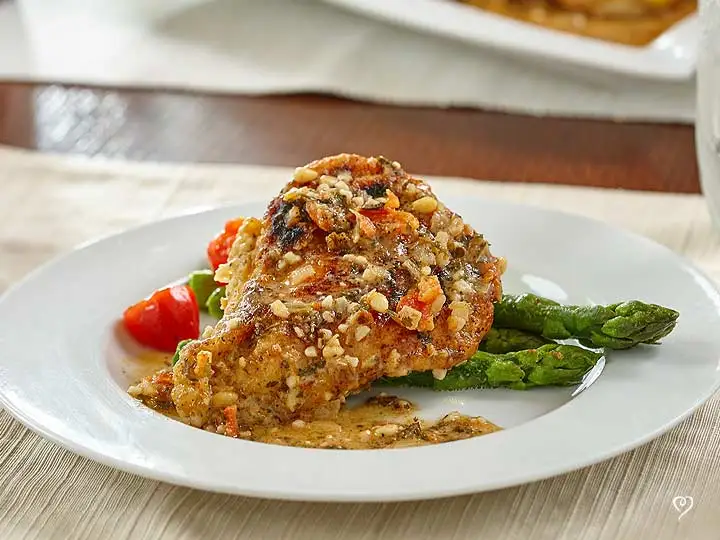 Chicken Avignon with Oven Roasted Broccoli