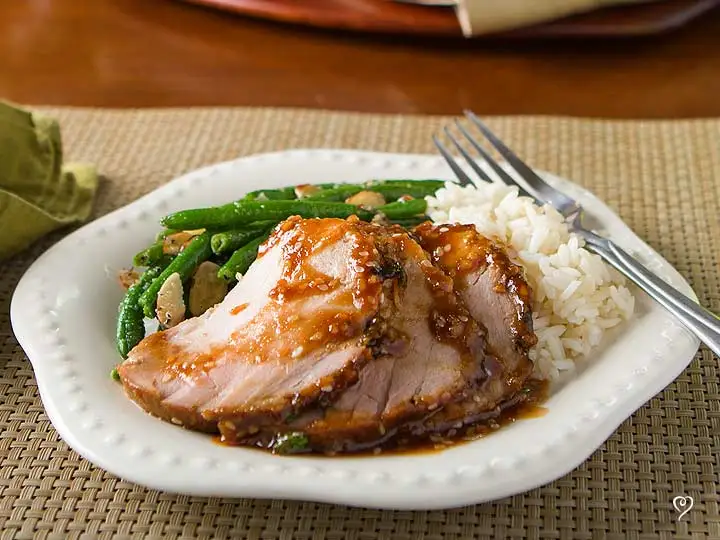 Lucky Dragon Pork Tenderloin with Jasmine Rice